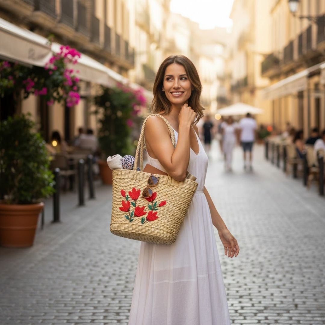 Kauna Embroidered Bucket Bag for Stylish Adventures
